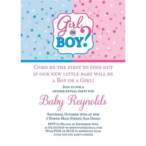 gender reveal ideas party city|party city gender reveal invitations.